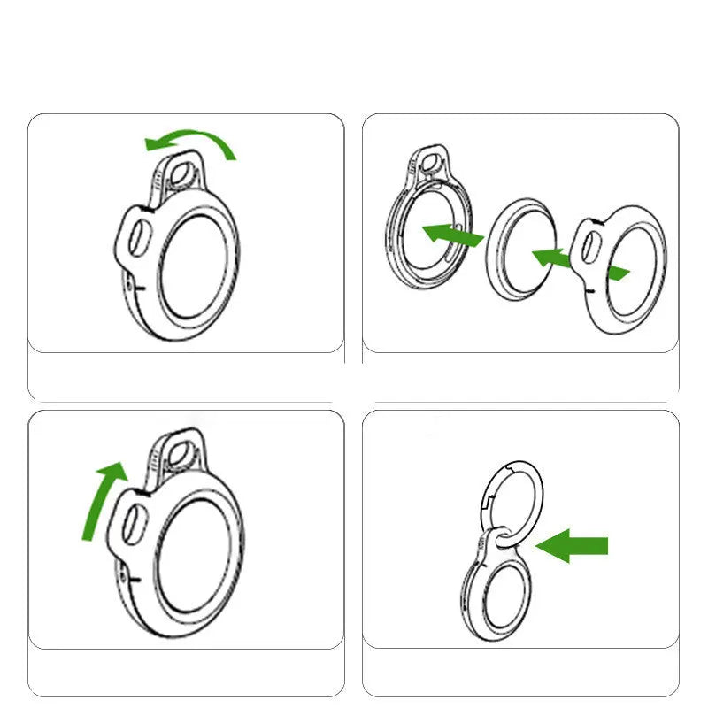 Plastic Tracker Keychain Protective Case pawello