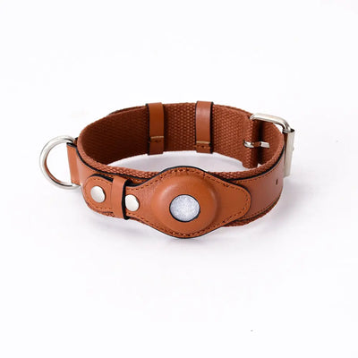 Airtag Pet Collar Tracker Protective Cover Leather Collar tracksyshop
