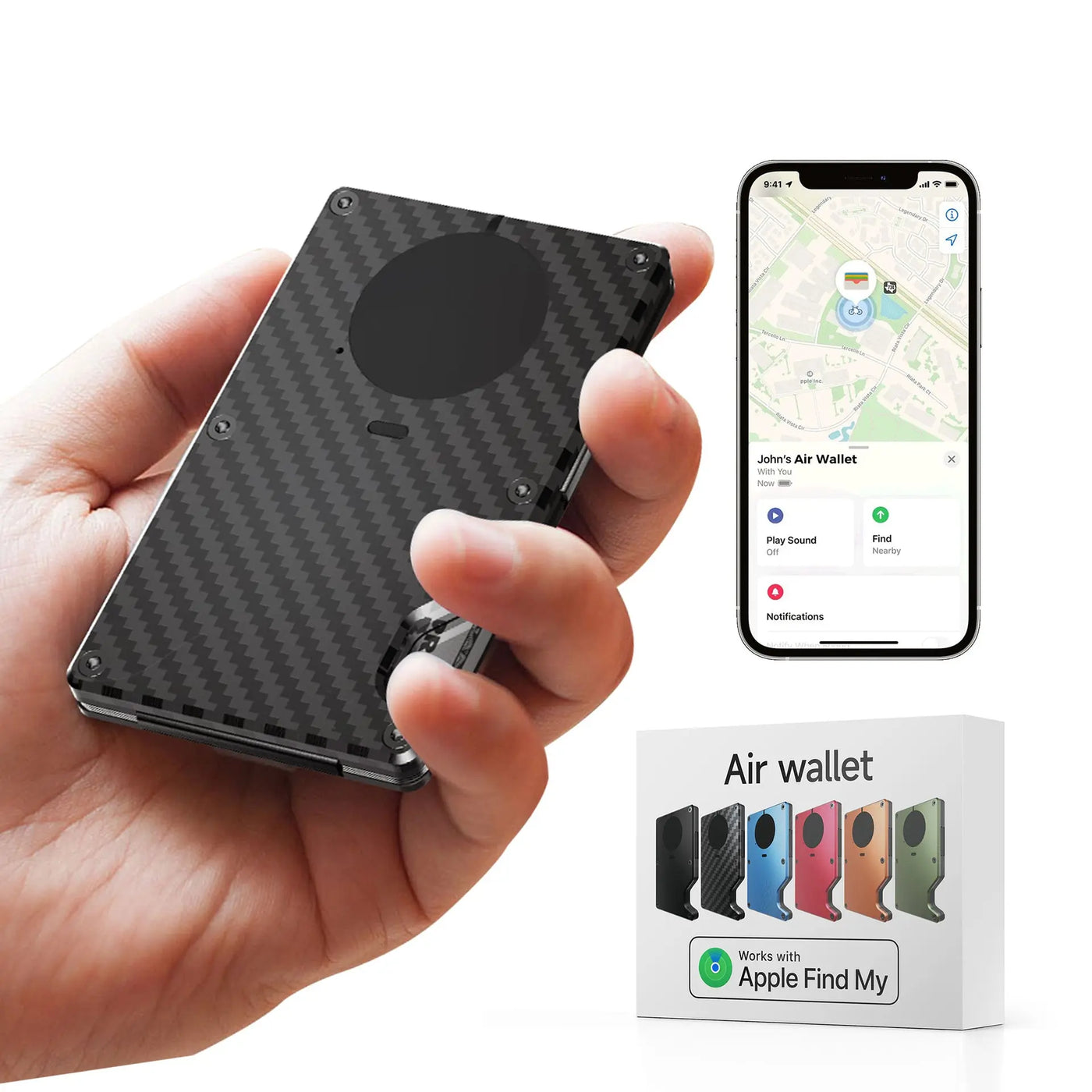 New Built-in Tracker Wallet Anti-theft Swiping tracksyshop