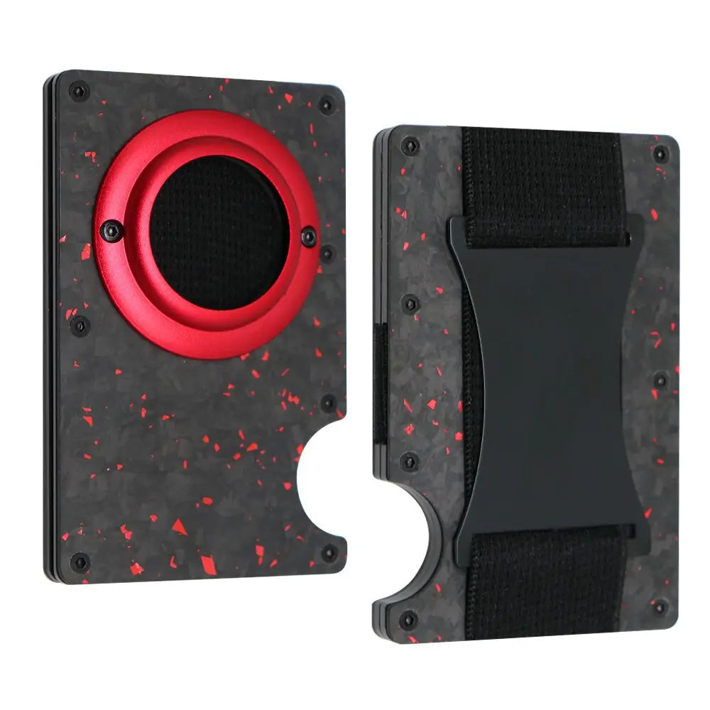 Tracker Card Holder Spot Forged Carbon Air Tag tracksyshop