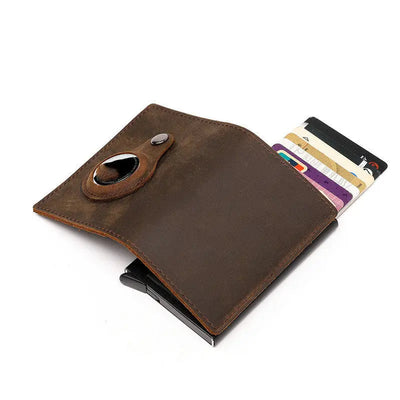 Location Tracker Metal Aluminum Alloy RFID Wallet pawello