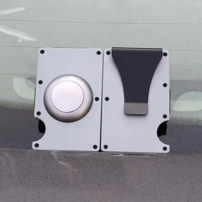 New Aluminum Card Holder Location Tracker Protective Cover tracksyshop