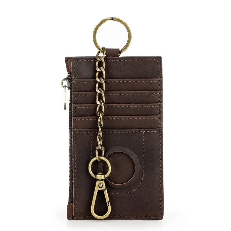 Tracker Crazy Horse Leather Card Holder pawello