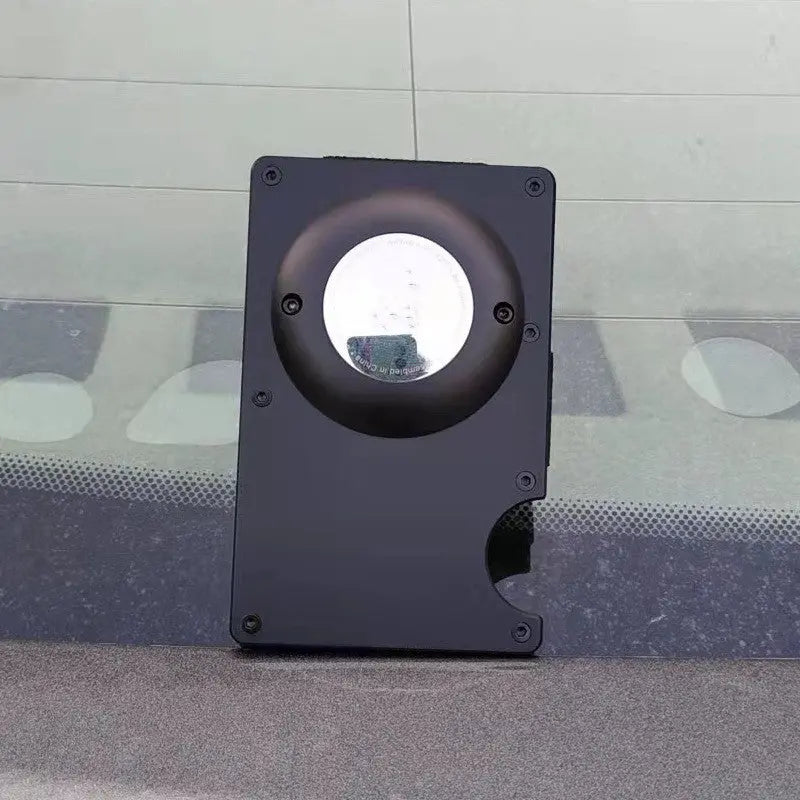 New Aluminum Card Holder Location Tracker Protective Cover tracksyshop