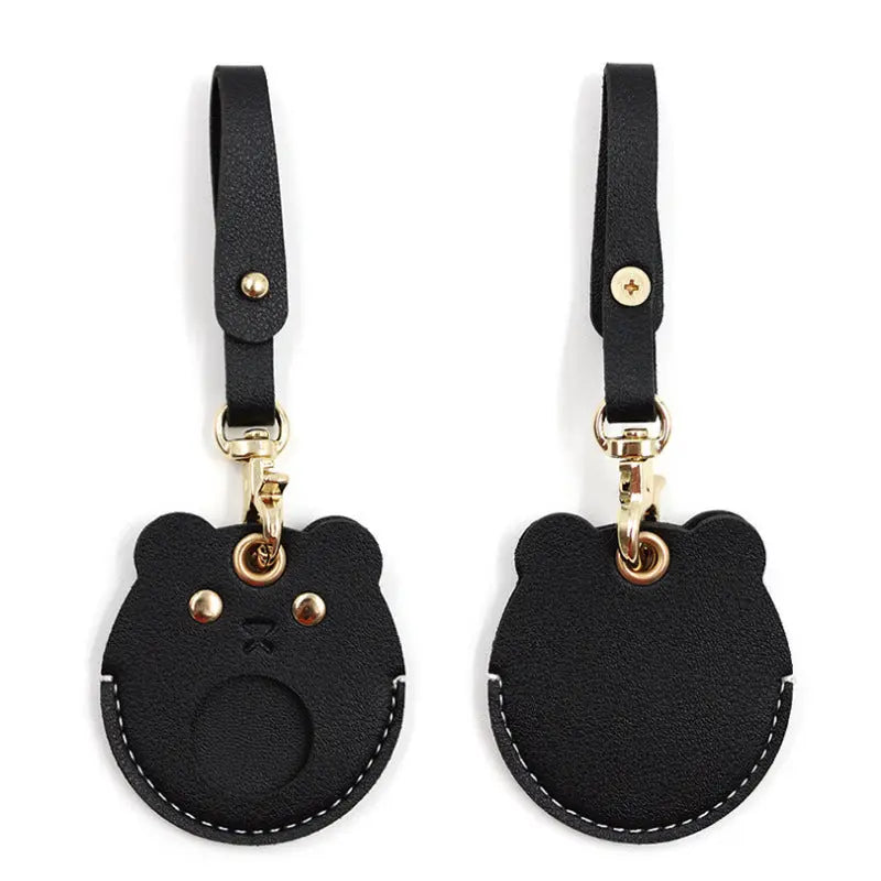 Leather Locator Tracker Access Card Holder pawello