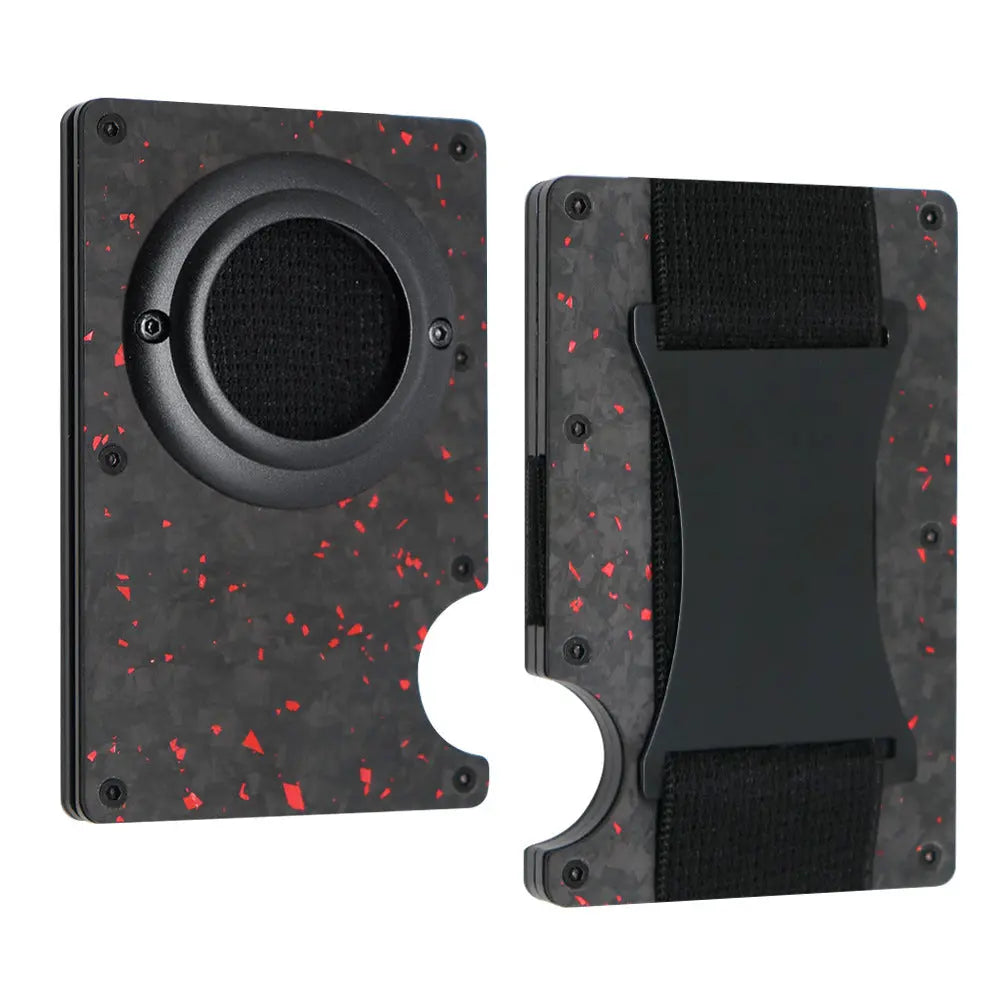 Tracker Card Holder Spot Forged Carbon Air Tag tracksyshop